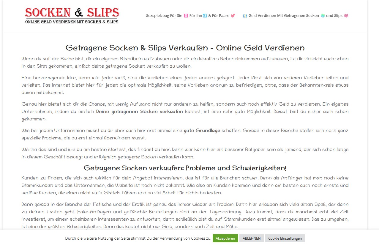 Socken & Slips Affiliate Projekt Socken & Slips Affiliate Projekt